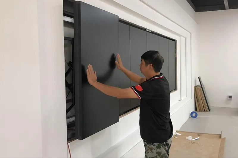 ຂະບວນການຕິດຕັ້ງ LED Display Mount